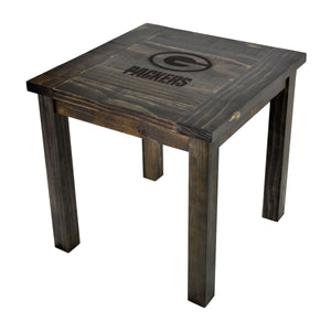 Green Bay Packers Reclaimed Side Table