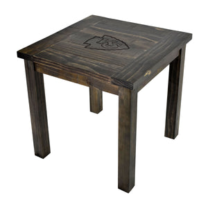 Kansas City Chiefs Reclaimed Side Table