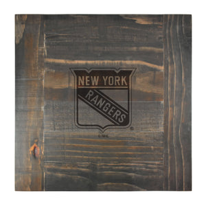 New York Rangers Reclaimed Side Table