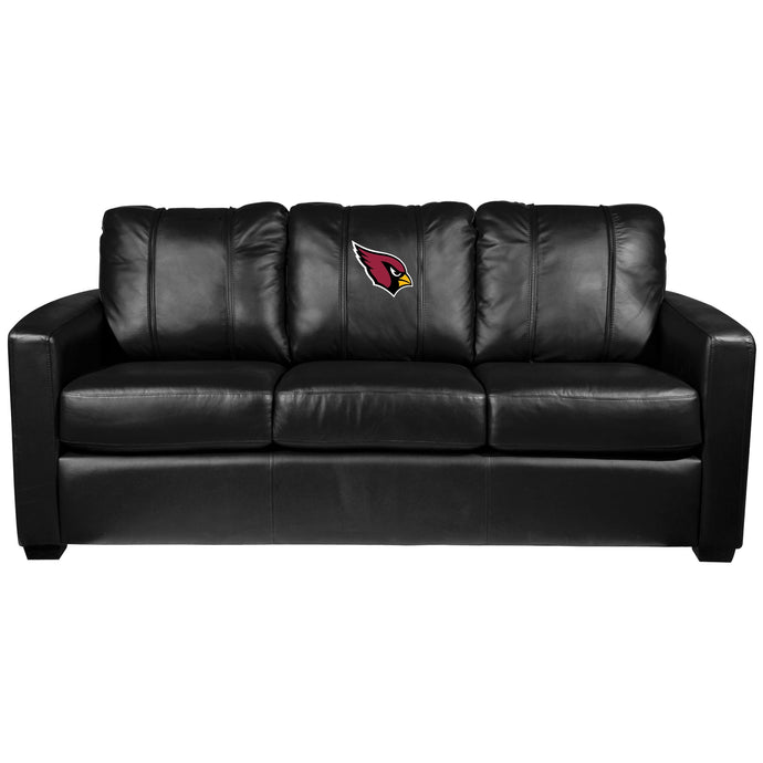 Silver Sofa with Arizona Cardinals Primary Logo