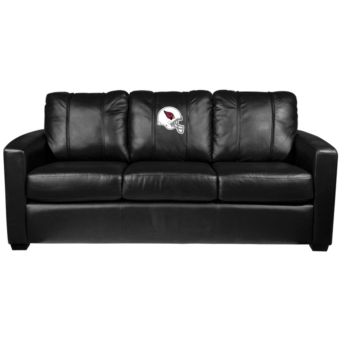 Silver Sofa with Arizona Cardinals Helmet Logo