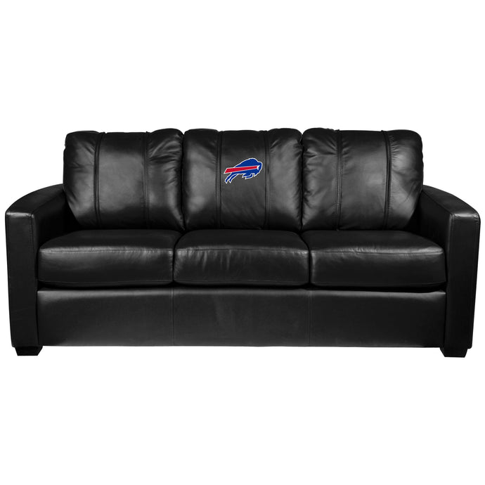 Silver Sofa with Buffalo Bills Primary Logo