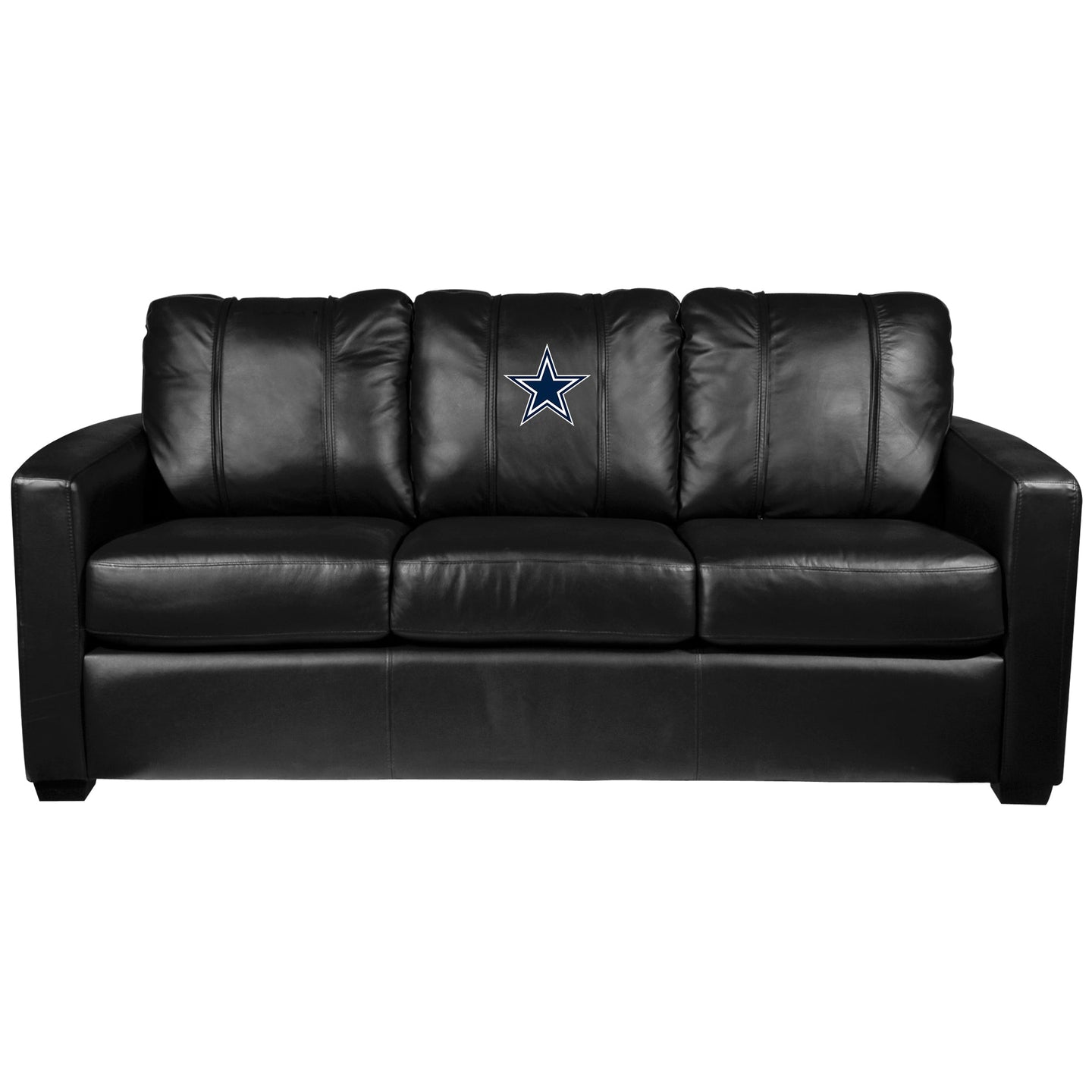 Silver Sofa with Dallas Cowboys Primary Logo