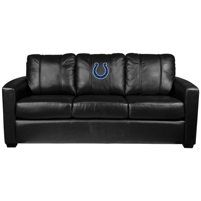 Silver Sofa with Indianapolis Colts Primary Logo