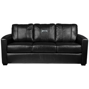 Silver Sofa with Philadelphia Eagles Secondary Logo