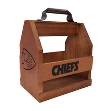 Load image into Gallery viewer, Kansas City Chiefs Wood BBQ Caddy