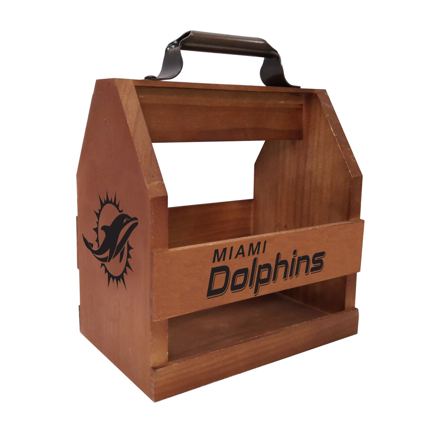 Miami Dolphins Wood BBQ Caddy