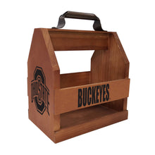 Load image into Gallery viewer, Ohio State Buckeyes Wood BBQ Caddy