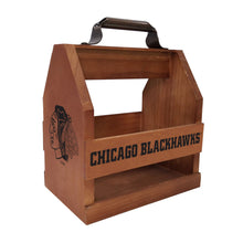 Load image into Gallery viewer, Chicago Blackhawks Wood BBQ Caddy
