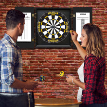 Load image into Gallery viewer, Michigan Wolverines Fan&#39;s Choice Dartboard Set