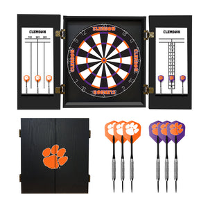 Clemson Tigers Fan's Choice Dartboard Set