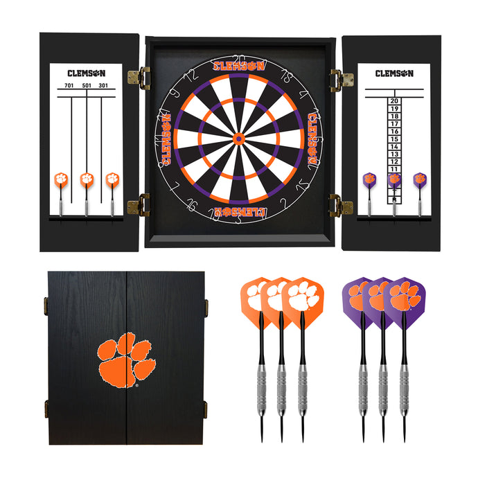 Clemson Tigers Fan's Choice Dartboard Set
