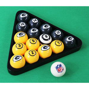 Green Bay Packers Billiard Balls with Numbers