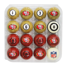 Load image into Gallery viewer, San Francisco 49ers Billiard Balls with Numbers