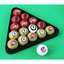 Load image into Gallery viewer, San Francisco 49ers Billiard Balls with Numbers