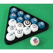 Load image into Gallery viewer, Miami Dolphins Billiard Balls with Numbers