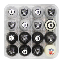 Load image into Gallery viewer, Las Vegas Raiders Billiard Balls with Numbers