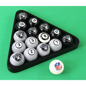 Las Vegas Raiders Billiard Balls with Numbers