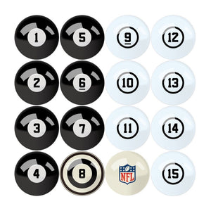 Cleveland Browns Billiard Balls with Numbers