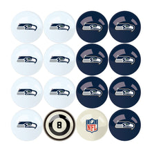 Load image into Gallery viewer, Seattle Seahawks Billiard Balls with Numbers