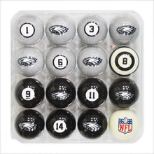 Load image into Gallery viewer, Philadelphia Eagles Billiard Balls with Numbers