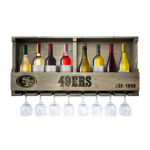 San Francisco 49ers Reclaimed Bar Shelf