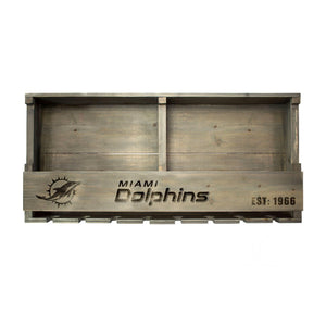 Miami Dolphins Reclaimed Bar Shelf