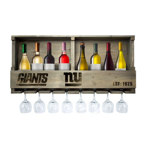 New York Giants Reclaimed Bar Shelf