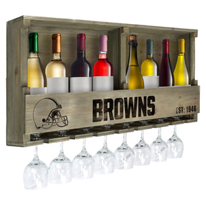 Cleveland Browns Reclaimed Bar Shelf