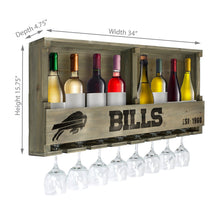 Load image into Gallery viewer, Buffalo Bills Reclaimed Bar Shelf