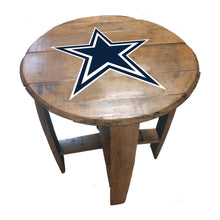 Load image into Gallery viewer, Dallas Cowboys Oak Barrel Table