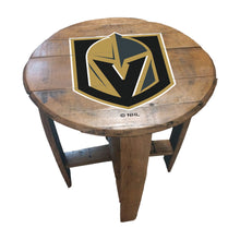 Load image into Gallery viewer, Vegas Golden Knights Oak Barrel Table