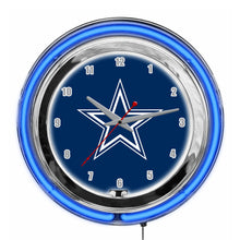 Load image into Gallery viewer, Dallas Cowboys 14&quot; Neon Clock