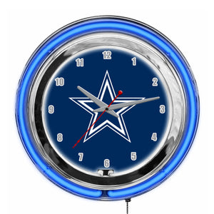 Dallas Cowboys 14" Neon Clock