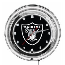 Load image into Gallery viewer, Las Vegas Raiders 14&quot; Neon Clock