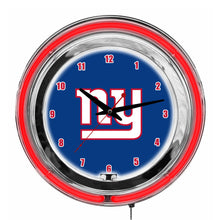 Load image into Gallery viewer, New York Giants 14&quot; Neon Clock