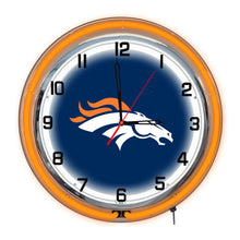 Load image into Gallery viewer, Denver Broncos 18&quot; Neon Clock