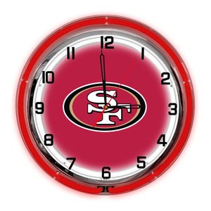 San Francisco 49ers 18" Neon Clock