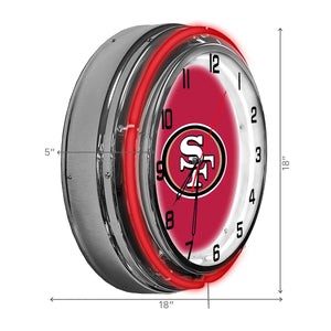 San Francisco 49ers 18" Neon Clock