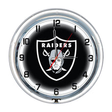 Load image into Gallery viewer, Las Vegas Raiders 18&quot; Neon Clock