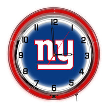 Load image into Gallery viewer, New York Giants 18&quot; Neon Clock