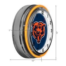 Load image into Gallery viewer, Chicago Bears 18&quot; Neon Clock