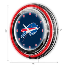 Load image into Gallery viewer, Buffalo Bills 18&quot; Neon Clock