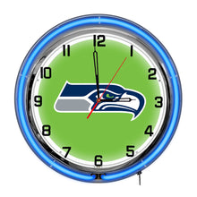 Load image into Gallery viewer, Seattle Seahawks 18&quot; Neon Clock