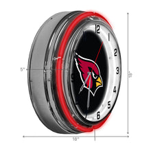 Load image into Gallery viewer, Arizona Cardinals 18&quot; Neon Clock