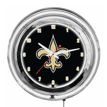 Load image into Gallery viewer, New Orleans Saints 18&quot; Neon Clock