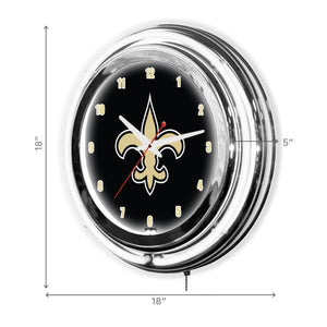 New Orleans Saints 18" Neon Clock