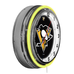 Pittsburgh Penguins 18" Neon Clock