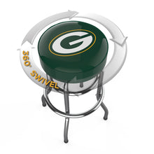 Load image into Gallery viewer, Green Bay Packers 30&quot; Chrome Bar Stool