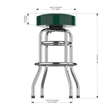Load image into Gallery viewer, Green Bay Packers 30&quot; Chrome Bar Stool
